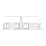 Country House Plan Rear Elevation - Santa Clara Ranch Home 022D-0005 - Shop House Plans and More