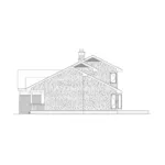 Shingle House Plan Right Elevation - Woodhall Craftsman Home 022D-0006 - Shop House Plans and More