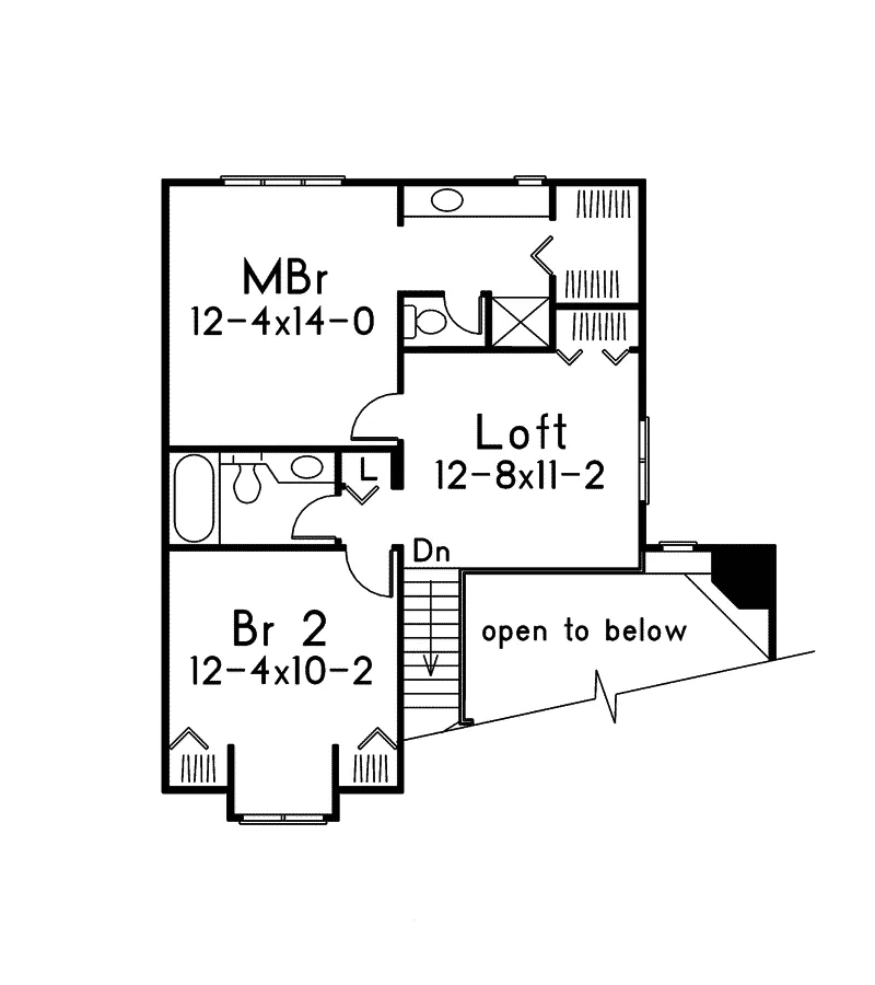 Contemporary House Plan Second Floor - Andover Contemporary Home 022D-0007 - Search House Plans and More