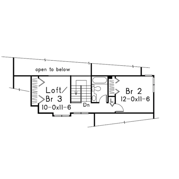 Modern House Plan Second Floor - Maybury Traditional Home 022D-0008 - Shop House Plans and More