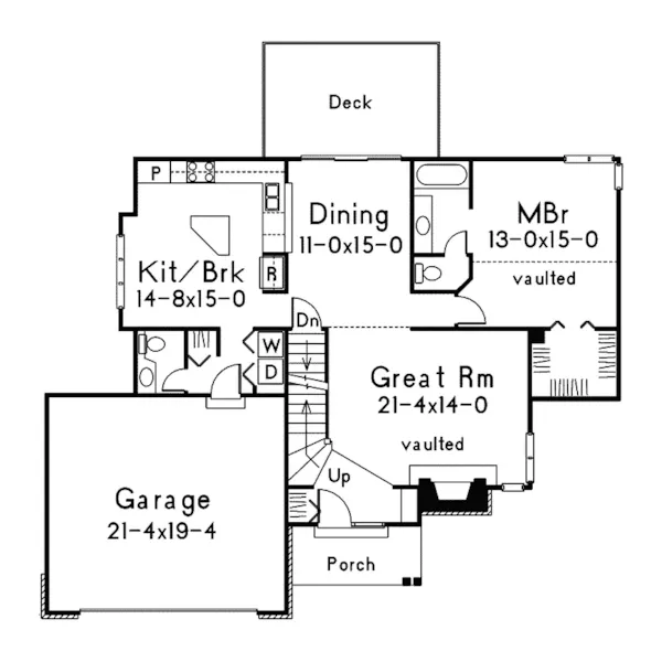 Bungalow House Plan First Floor - Berrybrook Neoclassical Home 022D-0009 - Search House Plans and More