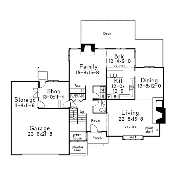 Country House Plan First Floor - Falconhollow Contemporary Home 022D-0010 - Search House Plans and More