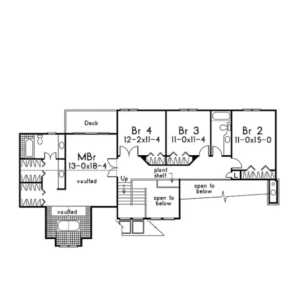 Country House Plan Second Floor - Falconhollow Contemporary Home 022D-0010 - Search House Plans and More