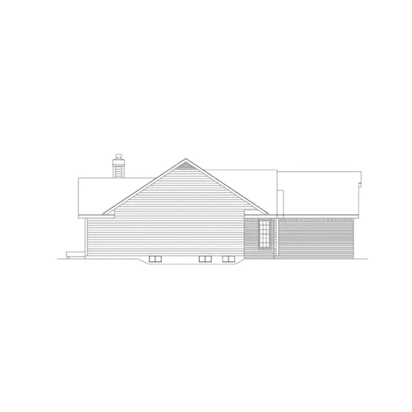 Modern House Plan Left Elevation - Sycamore Ranch Home 022D-0011 - Shop House Plans and More