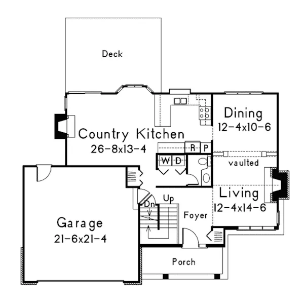 Tudor House Plan First Floor - Lockport Manor Traditional Home 022D-0016 - Shop House Plans and More