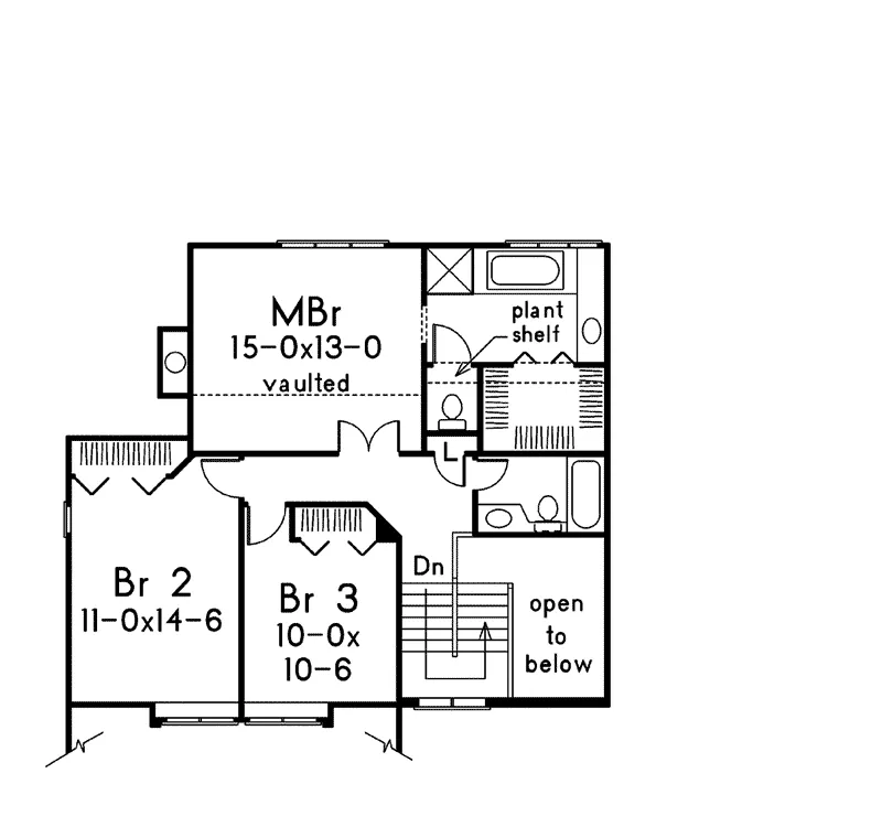 Traditional House Plan Second Floor - Lockport Manor Traditional Home 022D-0016 - Shop House Plans and More