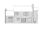 Tudor House Plan Rear Elevation - Lockport Manor Traditional Home 022D-0016 - Shop House Plans and More