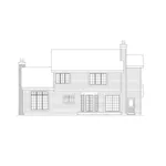 Tudor House Plan Rear Elevation - Lockport Manor Traditional Home 022D-0016 - Shop House Plans and More