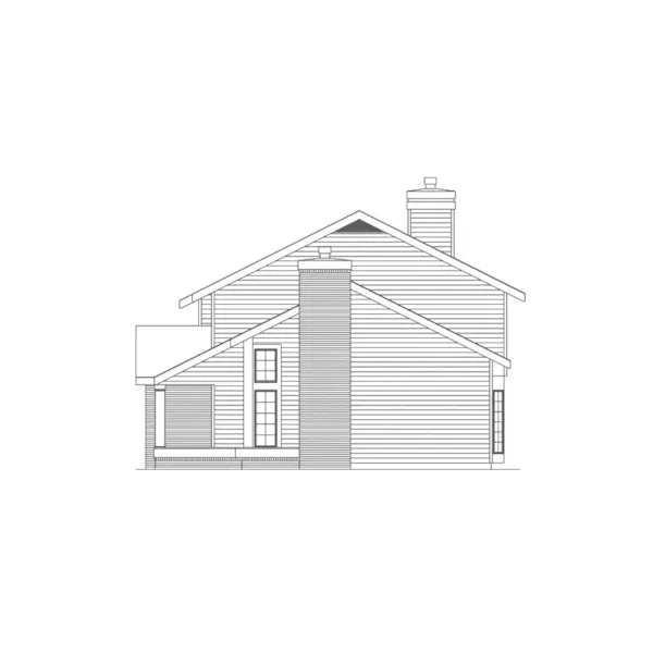 Tudor House Plan Right Elevation - Lockport Manor Traditional Home 022D-0016 - Shop House Plans and More