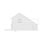 Cabin & Cottage House Plan Left Elevation - Fernwood Ranch Home 022D-0017 - Search House Plans and More