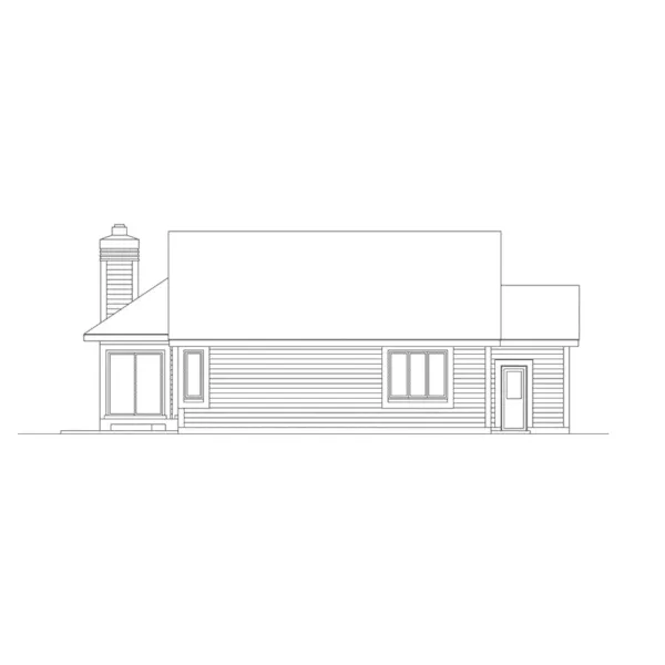 Modern House Plan Rear Elevation - Holland Rustic Ranch Home 022D-0018 - Search House Plans and More