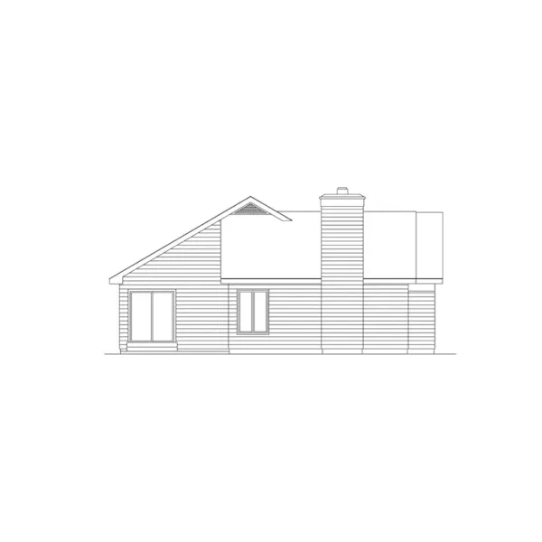 Country House Plan Left Elevation - Sherwood Ranch Home 022D-0019 - Shop House Plans and More