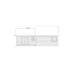 Vacation House Plan Rear Elevation - Timberland Ranch Home 022D-0020 - Shop House Plans and More