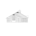 Ranch House Plan Rear Elevation - Northland Narrow Lot Home 022D-0022 - Shop House Plans and More