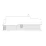 Ranch House Plan Right Elevation - Northland Narrow Lot Home 022D-0022 - Shop House Plans and More