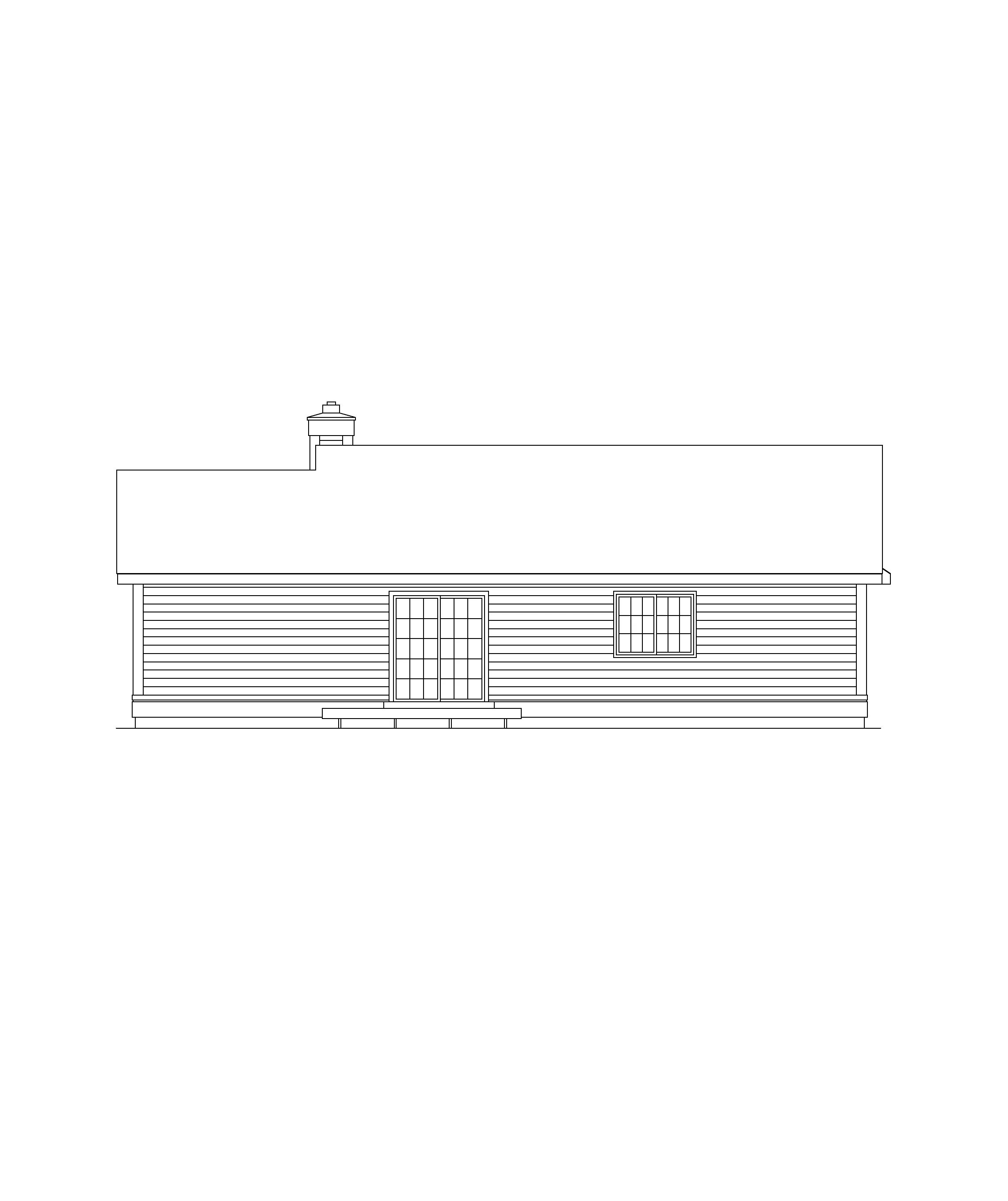 Modern House Plan Rear Elevation - Foreston Ranch Home 022D-0023 - Search House Plans and More