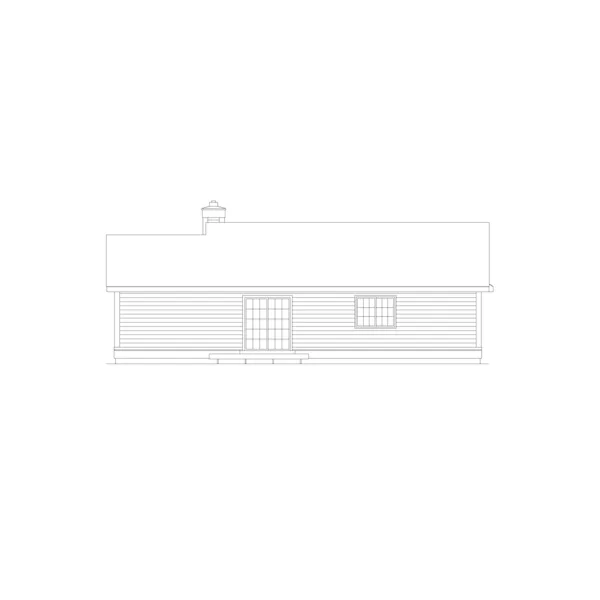 Modern House Plan Rear Elevation - Foreston Ranch Home 022D-0023 - Search House Plans and More