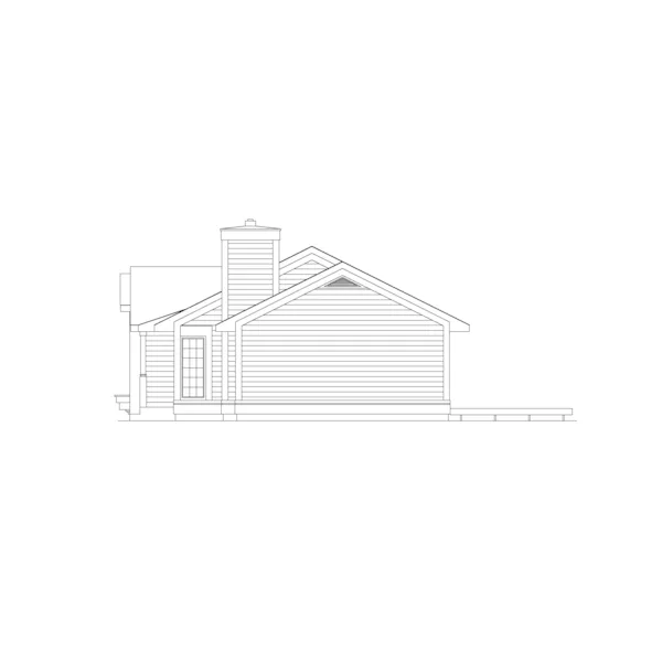 Modern House Plan Right Elevation - Foreston Ranch Home 022D-0023 - Search House Plans and More