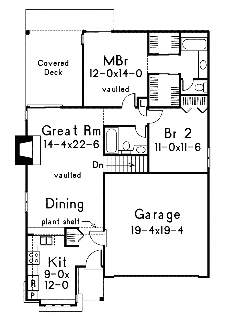 Cabin & Cottage House Plan First Floor - Timberbrooke Ranch Home 022D-0024 - Shop House Plans and More