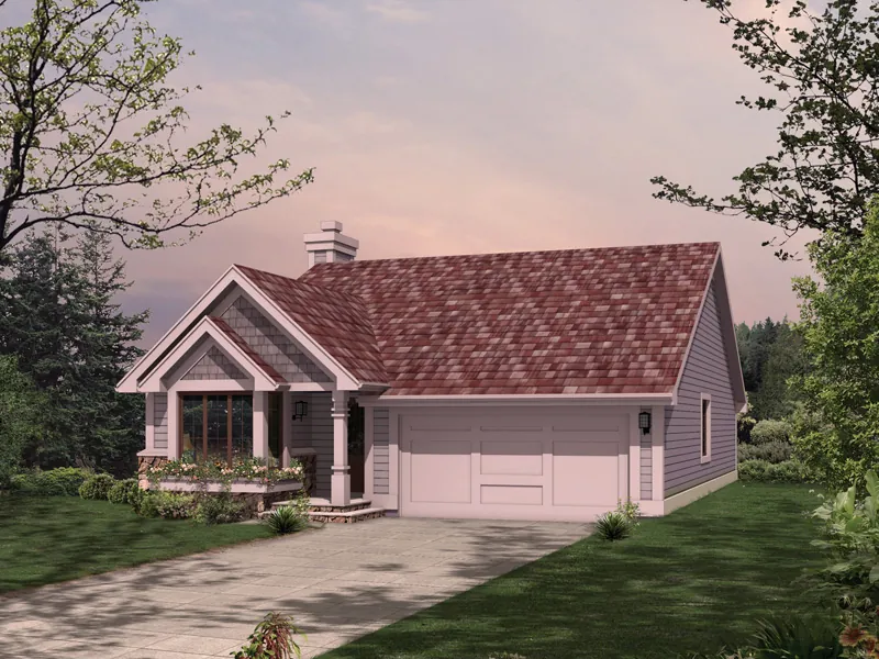 Traditional Ranch With Front Loading Garage