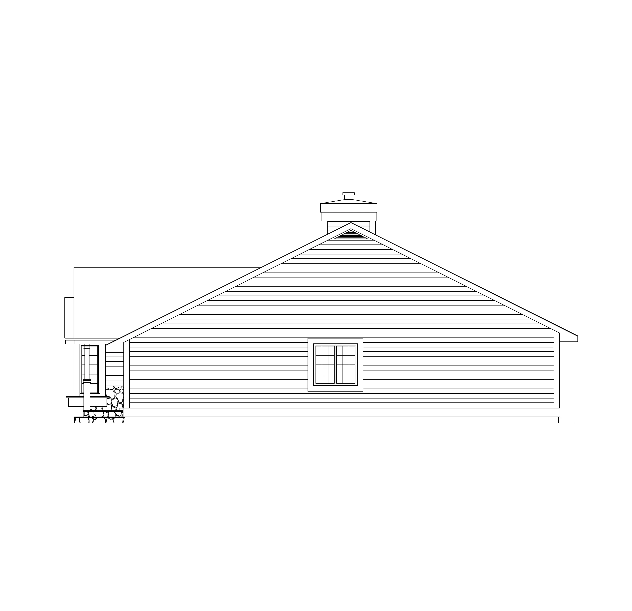 Cabin & Cottage House Plan Right Elevation - Timberbrooke Ranch Home 022D-0024 - Shop House Plans and More