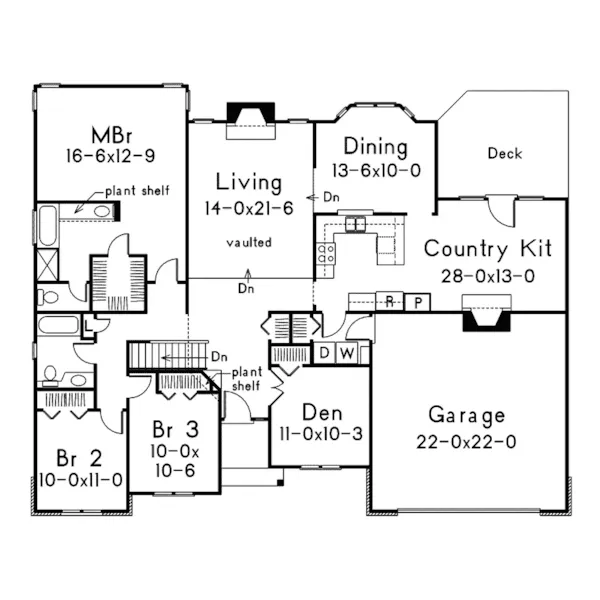 Traditional House Plan First Floor - Kentland Traditional Home 022D-0026 - Search House Plans and More