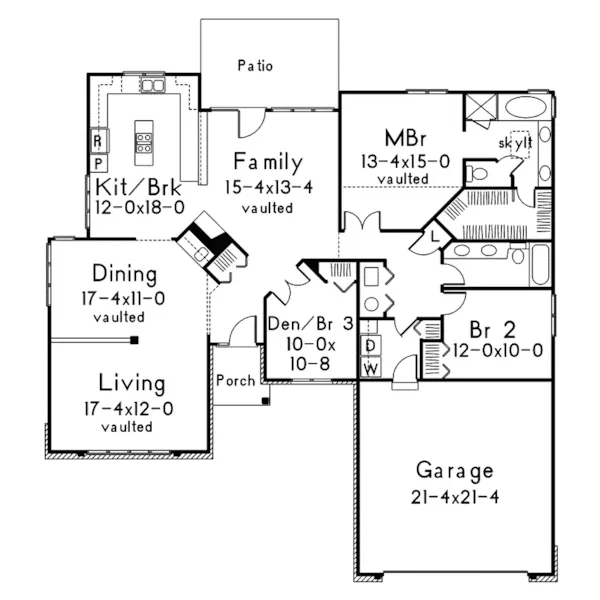 Florida House Plan First Floor - Taylor Adobe Southwestern Home 022D-0027 - Shop House Plans and More