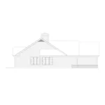 Florida House Plan Left Elevation - Taylor Adobe Southwestern Home 022D-0027 - Shop House Plans and More