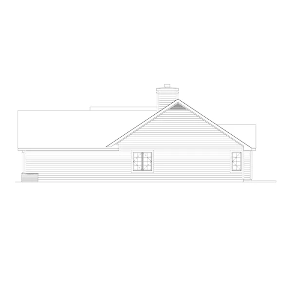 Florida House Plan Right Elevation - Taylor Adobe Southwestern Home 022D-0027 - Shop House Plans and More