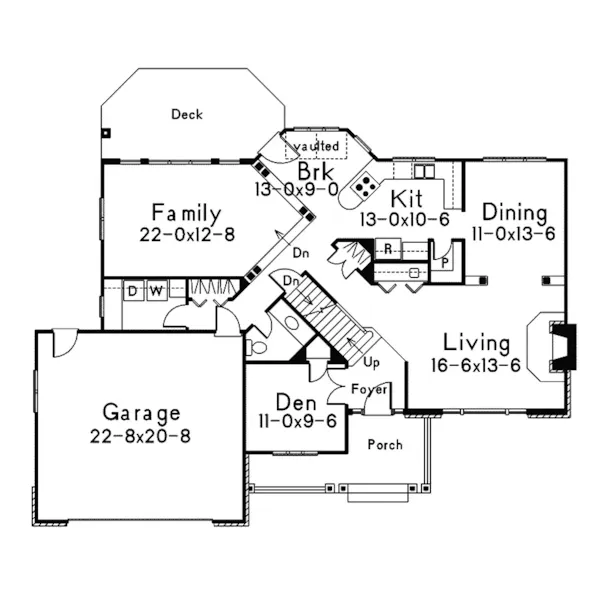 Contemporary House Plan First Floor - Stanford Neoclassical Home 022D-0029 - Shop House Plans and More