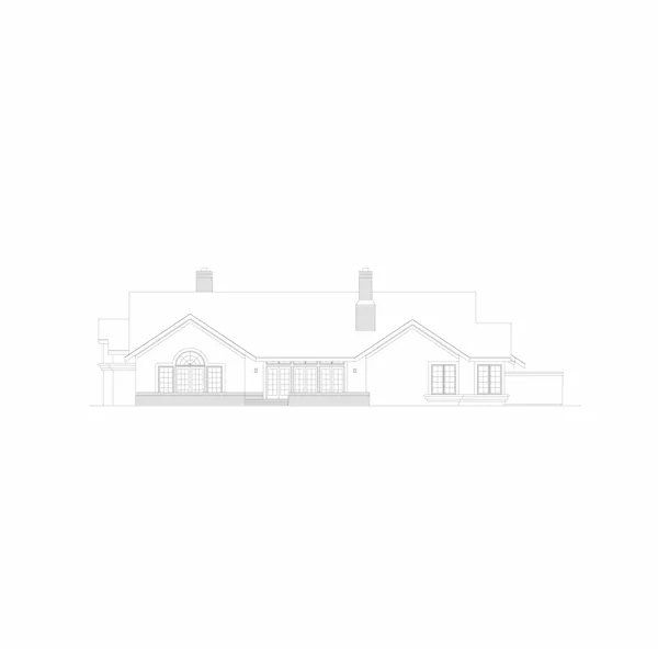 Traditional House Plan Rear Elevation - Ellisville Traditional Home 022D-0030 - Search House Plans and More