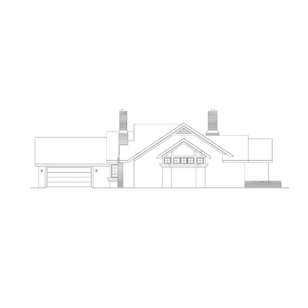 Traditional House Plan Right Elevation - Ellisville Traditional Home 022D-0030 - Search House Plans and More