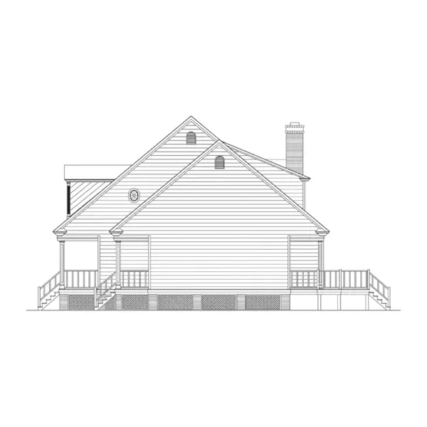 Traditional House Plan Right Elevation - Coventry Forest Plantation Home 023D-0001 - Search House Plans and More