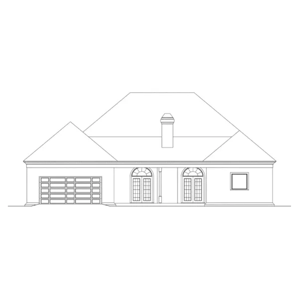 Country House Plan Rear Elevation - Flagstaff Southern Home 023D-0002 - Search House Plans and More