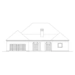 Cape Cod & New England House Plan Rear Elevation - Flagstaff Southern Home 023D-0002 - Search House Plans and More