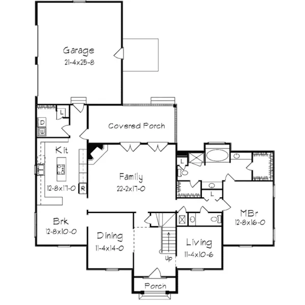 Traditional House Plan First Floor - Aquila European Home 023D-0004 - Search House Plans and More