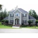 Grand Georgian Style Stucco Two-Story Home