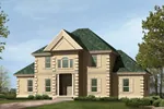 Southern House Plan Front Photo 05 - Aquila European Home 023D-0004 - Search House Plans and More