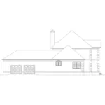 Traditional House Plan Left Elevation - Aquila European Home 023D-0004 - Search House Plans and More