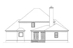 Southern House Plan Rear Elevation - Aquila European Home 023D-0004 - Search House Plans and More