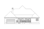Cape Cod & New England House Plan Rear Elevation - Highpoint Southern Home 023D-0005 - Search House Plans and More