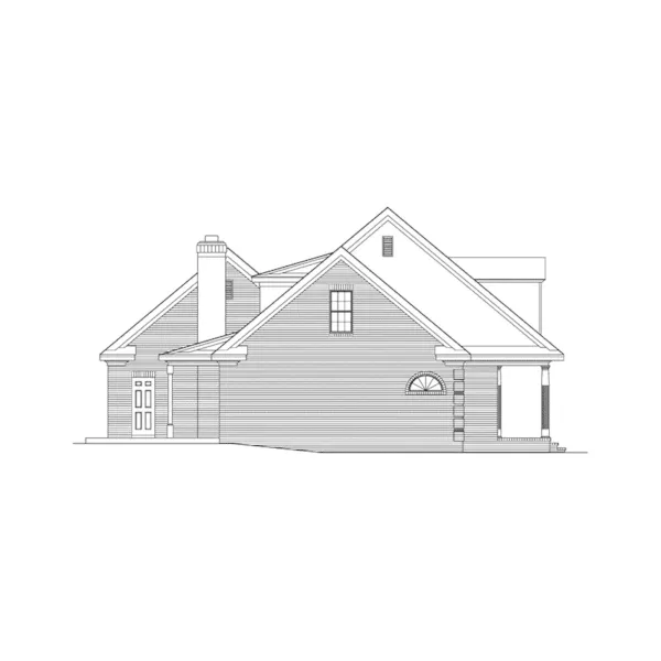 Traditional House Plan Left Elevation - Salina Southern Home 023D-0009 - Shop House Plans and More