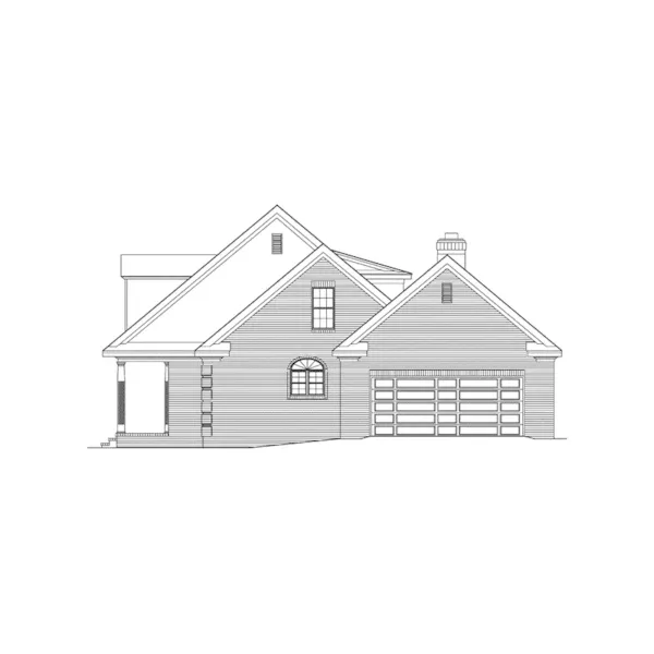 Traditional House Plan Right Elevation - Salina Southern Home 023D-0009 - Shop House Plans and More