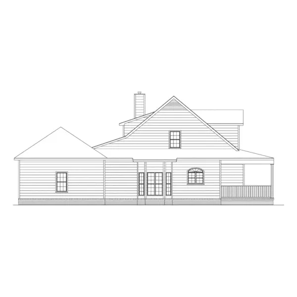 Southern House Plan Left Elevation - Mapleridge Country Home 023D-0011 - Shop House Plans and More