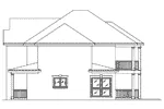 Beach & Coastal House Plan Left Elevation - Cottonwood Place Duplex 023D-0013 - Search House Plans and More
