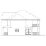 Ranch House Plan Left Elevation - Cottonwood Place Duplex 023D-0013 - Search House Plans and More