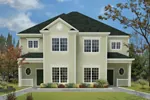 Multi-Family House Plan Front Photo 01 - Georgian Duplex Home 023D-0014 - Search House Plans and More