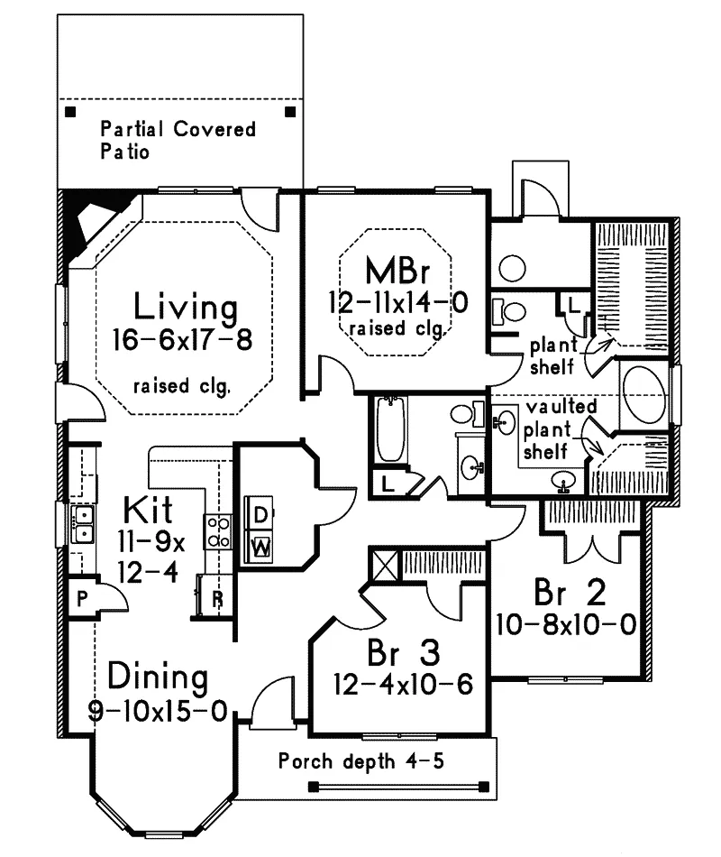 Country House Plan First Floor - Belcourt Ranch Home 023D-0017 - Search House Plans and More