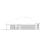 Ranch House Plan Left Elevation - Belcourt Ranch Home 023D-0017 - Search House Plans and More