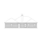 Sunbelt House Plan Rear Elevation - Wilson Stucco Sunbelt Home 023D-0019 - Shop House Plans and More